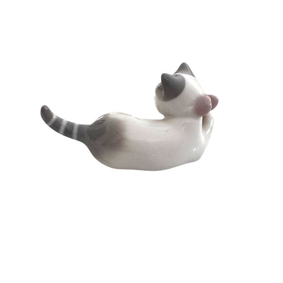 Vintage Metzler & Ortloff Germany, Set of 3 Porcelain Cat Figures Playing - Picture 10 of 11